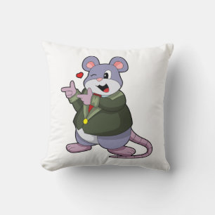 Muis als bruidegom met pak kussen