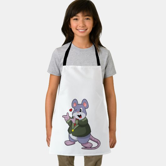 Muis als bruidegom met pak schort (Insitu)