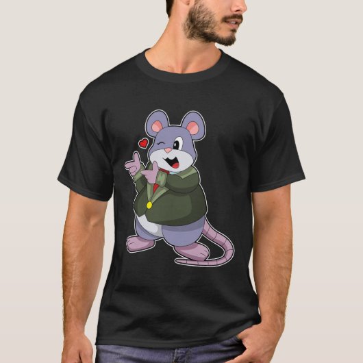 Muis als bruidegom met pak t-shirt (Voorkant)
