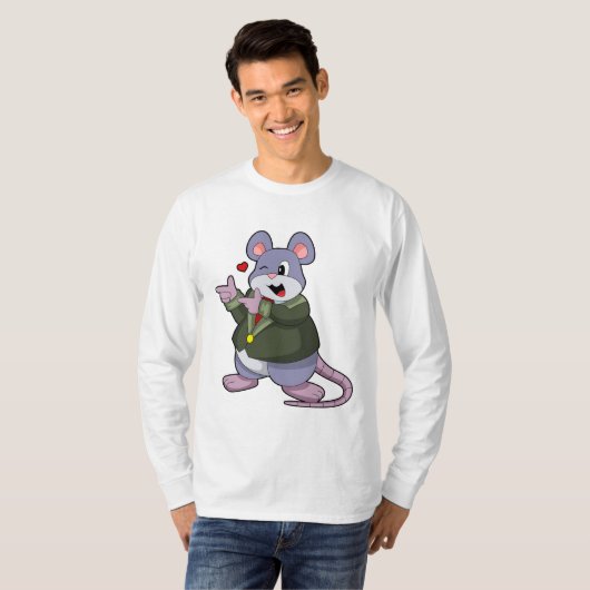 Muis als bruidegom met pak t-shirt (Voorkant volledig)
