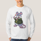 Muis als bruidegom met pak t-shirt (Voorkant)