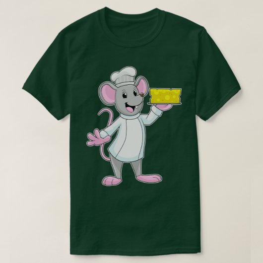 Muis als Cook met kaas T-shirt (Design voorkant)