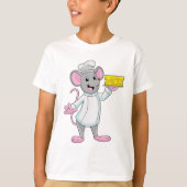 Muis als Cook met kaas T-shirt (Voorkant)