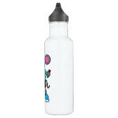 Muis als Dart-speler met kunst Waterfles (Rechts)