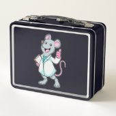 Muis als Doctor met de mantel van de dokter (Achterkant)