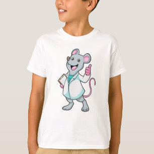 Muis als Doctor met de mantel van de dokter T-shirt