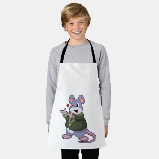 Muis als Groom met Suit Schort (Gedragen)