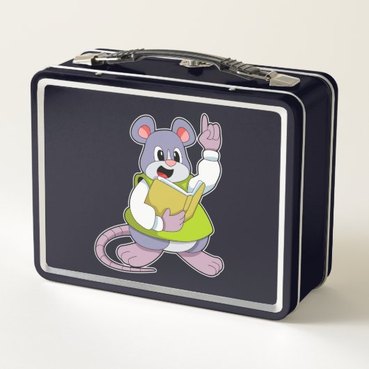 Muis als leraar met boek (Achterkant)