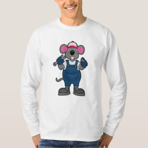 Muis als mechanisch met schroef en spananner t-shirt