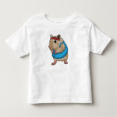 Muis als Runner met Hoofdband Kinder Shirts (Voorkant)