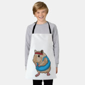 Muis als Runner met Hoofdband Schort (Gedragen)