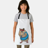 Muis als Runner met Hoofdband Schort (Insitu)