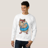 Muis als Runner met Hoofdband Trui (Voorkant volledig)