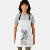 Muis als Schilder met penseel van verf Schort (Insitu)