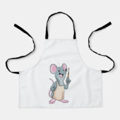 Muis als Schilder met penseel van verf Schort (Voorkant)