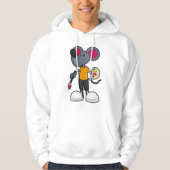 Muis als schilder met verf en penseel hoodie (Voorkant)