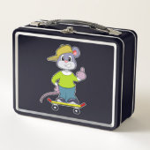 Muis als Skater met skateboard (Voorkant)