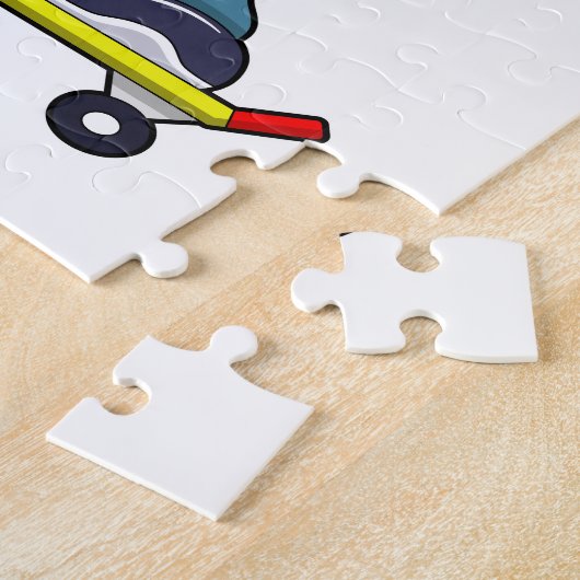 Muis als Skater met skateboard Legpuzzel (Zijkant)