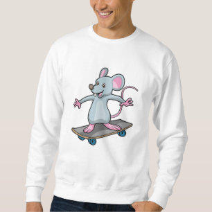 Muis als Skater met skateboard Trui