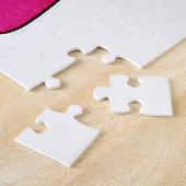 Muis als skiër met skiën legpuzzel (Zijkant)