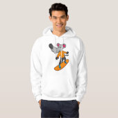 Muis als Snowboarder met Snowboard Hoodie (Voorkant volledig)
