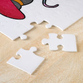 Muis als Snowboarder met Snowboard Legpuzzel (Zijkant)