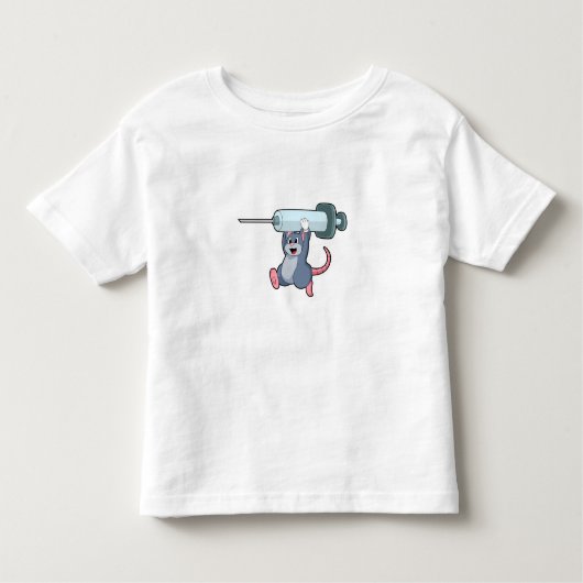 Muis als verpleegster met spuit.PNG Kinder Shirts (Voorkant)