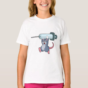 Muis als verpleegster met spuit.PNG T-shirt