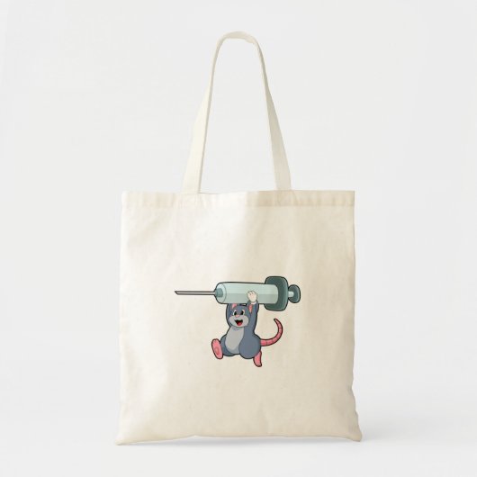 Muis als verpleegster met spuit.PNG Tote Bag (Voorkant)