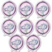 Muis anime meisje sticker (Voorkant)