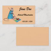 Muis: Artiest, Illustrator Business: Kuttekening Visitekaartje (Voorkant / Achterkant)