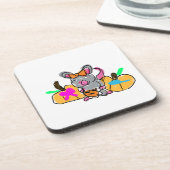 Muis baby onthult herfst bier onderzetter (Linkerzijde)