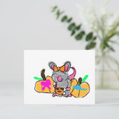 Muis baby onthult herfst briefkaart (Staand voorkant)