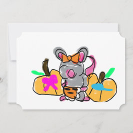 Muis baby onthult herfst kaart