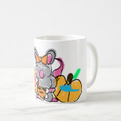 Muis baby onthult herfst koffiemok (Voorkant rechts)