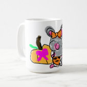 Muis baby onthult herfst koffiemok (Voorkant links)