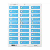 Muis Baby shower blauw Etiket (Full Sheet)