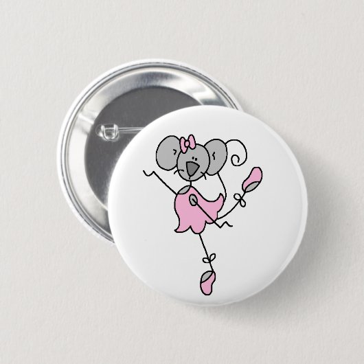 Muis Ballerina Button (Voorkant /achterkant)