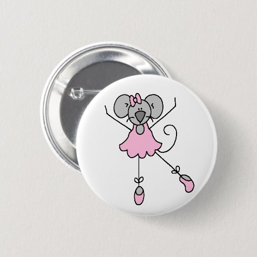 Muis Ballerina Drie Button (Voorkant /achterkant)