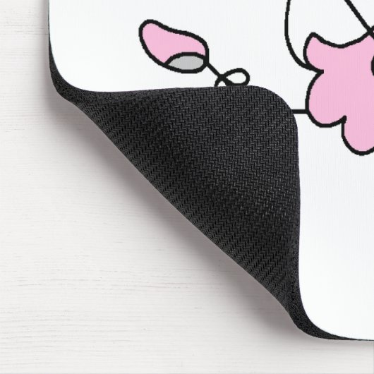 Muis Ballerina One Mousepad Muismat (Hoek)