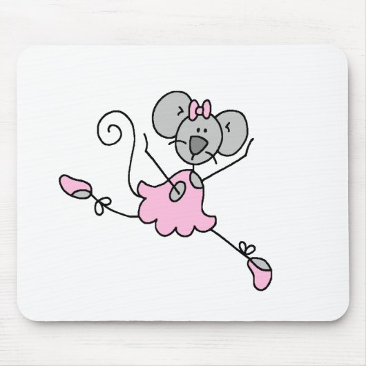 Muis Ballerina One Mousepad Muismat (Voorkant)
