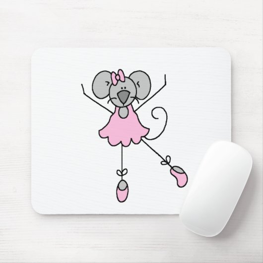Muis Ballerina Three Mousepad Muismat (Met muis)