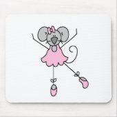 Muis Ballerina Three Mousepad Muismat (Voorkant)