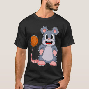 Muis Basketbalspeler Basketbal T-shirt