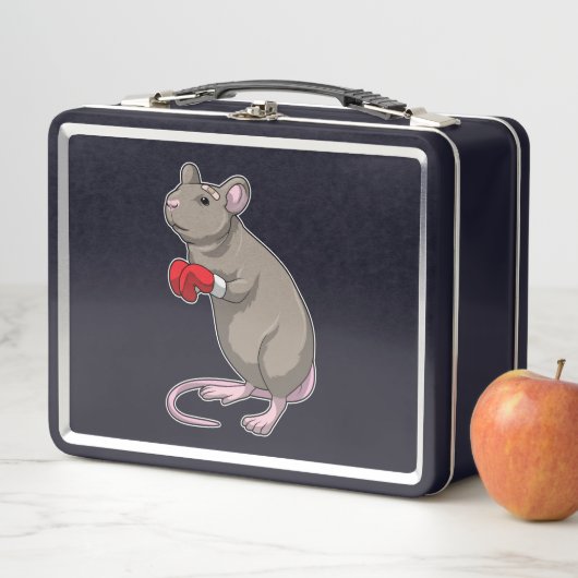 Muis bij Boxing met gebarsten handschoenen (In situ)