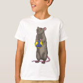 Muis bij handbalsport t-shirt (Voorkant)