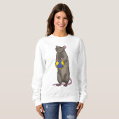 Muis bij handbalsport trui (Voorkant volledig)