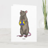 Muis bij handbalsporten kaart (Achterkant)