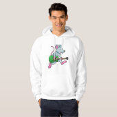 Muis bij Muziek met gitaar Hoodie (Voorkant volledig)