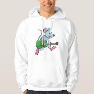 Muis bij Muziek met gitaar Hoodie